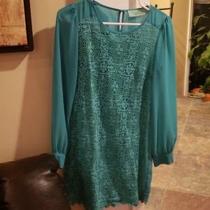 Teal dress